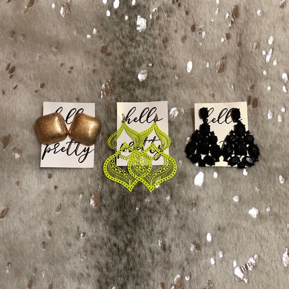 New - Bundle of 3 Pair of Earrings